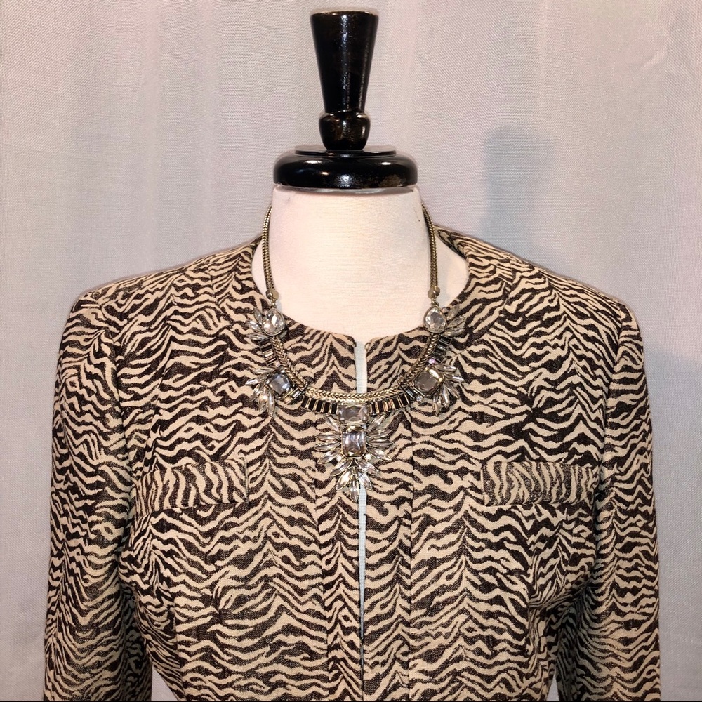 Zebra Print Blazer